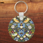 いちご泥棒、有名な柄 キーホルダー (正面)