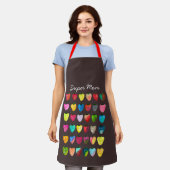 いちご甘味かわいいフルーツマザーズデイエプロン エプロン (着用した状態)