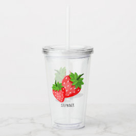 いちご畑 アクリルタンブラー