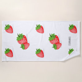 いちご畑 ビーチタオル