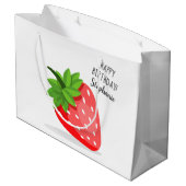 いちご畑 ラージペーパーバッグ (裏面アングル)