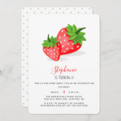 いちご畑 招待状 (正面/裏面)