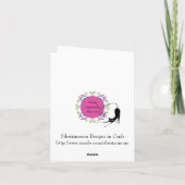 いちご祝の誕生日カード付き カード (裏面)