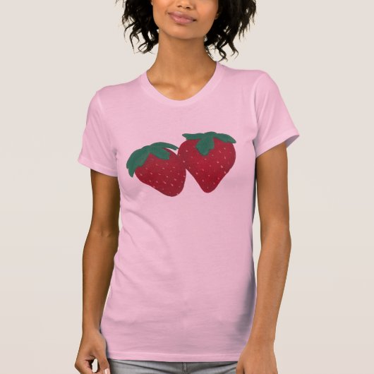 いちご絵画のシャツ Tシャツ (正面)