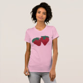 いちご絵画のシャツ Tシャツ (正面フル)