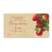 いちご缶詰ラベル ラベル (正面)