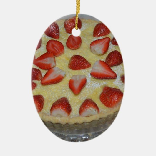 いちご菓子 セラミックオーナメント (正面)