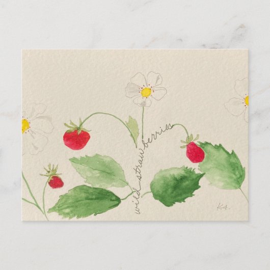 いちご葉書 ポストカード (正面)