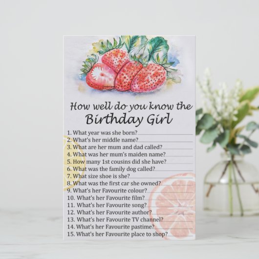 いちご誕生日の女の子をどれだけ知っているか (スタンド正面)