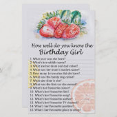 いちご誕生日の女の子をどれだけ知っているか (正面/裏面)