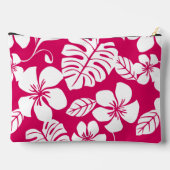 いちご赤のピンクのビキニ模様 アクセサリーポーチ (裏面)