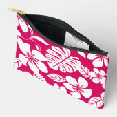 いちご赤のピンクのビキニ模様 アクセサリーポーチ (見開き)