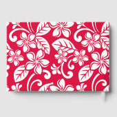 いちご赤の島プルメリア模様 ゲストブック (裏面)