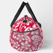 いちご赤の島プルメリア模様 ダッフルバッグ (右)