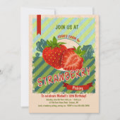 いちご農園への招待 招待状 (正面)