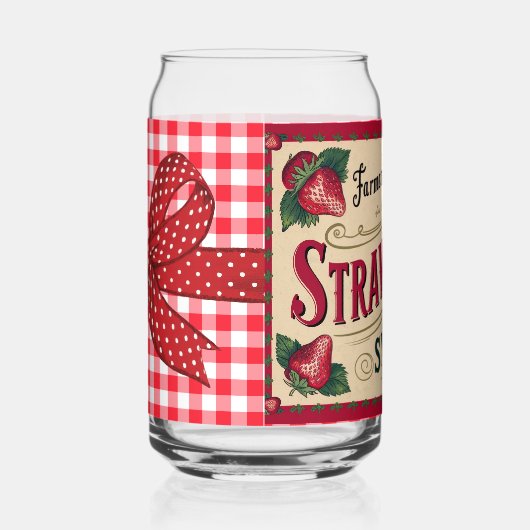 いちご農場 ガラス缶 (右)