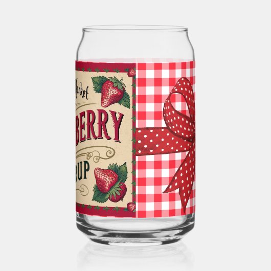 いちご農場 ガラス缶 (左)