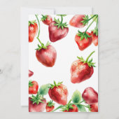 いちご鮮やかの赤ちゃんシャワーリース 招待状 (裏面)