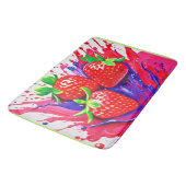 いちご鮮やかスプラッシュ バスマット (アングル)