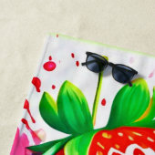 いちご鮮やかスプラッシュ ビーチタオル (インサイチュ)