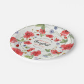 いちご1日のパーティー |最初のベリー ペーパープレート (アングル)