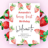 いちご1日のパーティー |最初のベリー ポスター