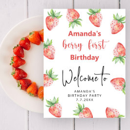 いちご1日のパーティー |最初のベリー ポスター