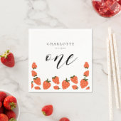 いちご1日の誕生日パーティー スタンダードカクテルナプキン (インサイチュ)