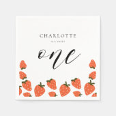 いちご1日の誕生日パーティー スタンダードカクテルナプキン (正面)