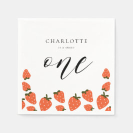いちご1日の誕生日パーティー スタンダードカクテルナプキン