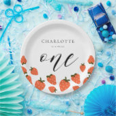 いちご1日の誕生日パーティー ペーパープレート (パーティー)