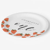 いちご1日の誕生日パーティー ペーパープレート (アングル)