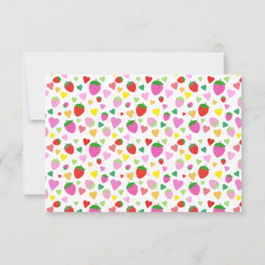 いちご1日の誕生日パーティー 招待状 (裏面)