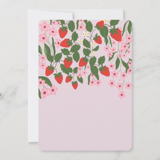 いちご1日の誕生日 招待状 (裏面)