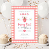 いちご1歳の誕生日 ベリー ファースト バースデー 招待状