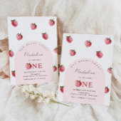 いちご1歳の誕生日 招待状