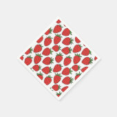 いちご | おもしろいフルーツをテーマにしたパーティーデコール スタンダードカクテルナプキン (角)