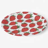 いちご | おもしろいフルーツをテーマにしたパーティーデコール ペーパープレート (アングル)