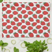 いちご | かわいいフルーツをテーマにしたキッチンデコ キッチンタオル (折り畳み)