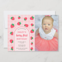 いちご かわいい ベリー ファースト 1歳 誕生日 写真
