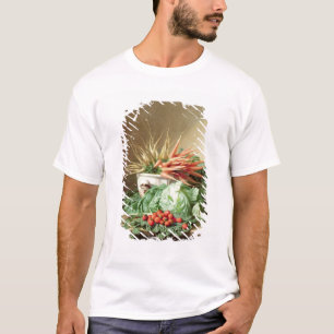 いちご、にんじんおよびキャベツの静物画 Tシャツ