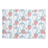 いちごٍの柄 枕カバー (裏面-左)