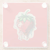 いちご ガラスコースター (裏面)