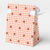 いちご＆ギンガムチェック（サーモンピンク）   フェイバーボックス (裏面サイド)