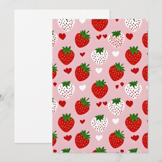 いちご シーズンカード (正面/裏面)