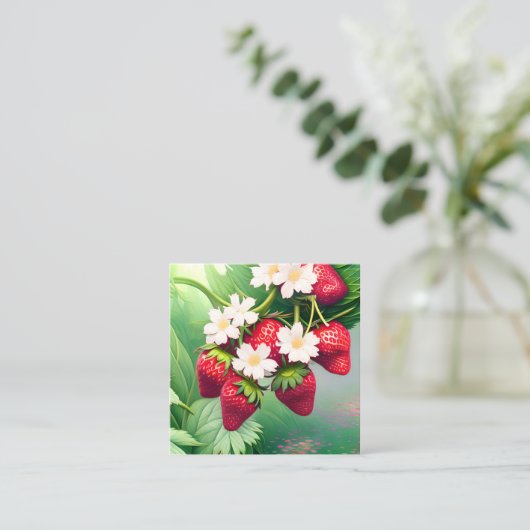いちご スクエア名刺 (スタンド正面)