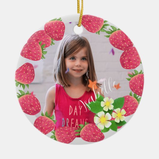 いちご セラミックオーナメント (正面)