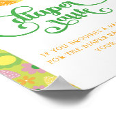 いちご |フローラおむつラッフルサイン ポスター (角)