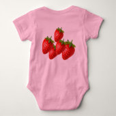 いちご ベビーボディスーツ (裏面)