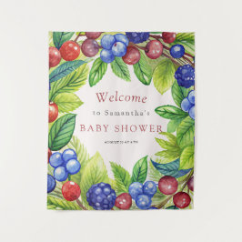 いちご ベリー スイート ベイビー シャワー タペストリー